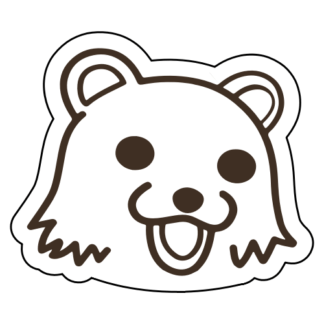Pedo Bear Sticker (Brown)